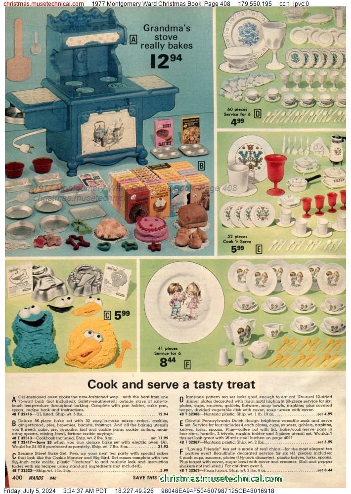 1977 Montgomery Ward Christmas Book, Page 408