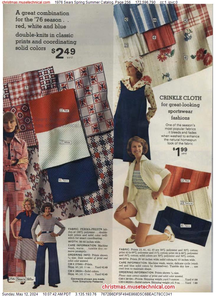 1976 Sears Spring Summer Catalog, Page 256