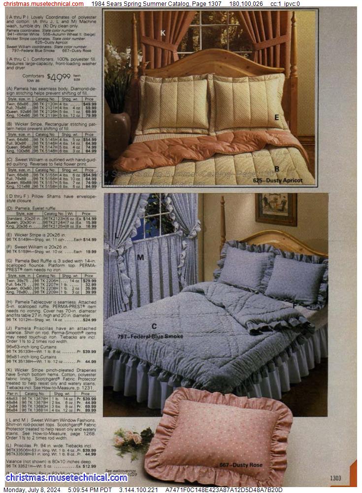 1984 Sears Spring Summer Catalog, Page 1307