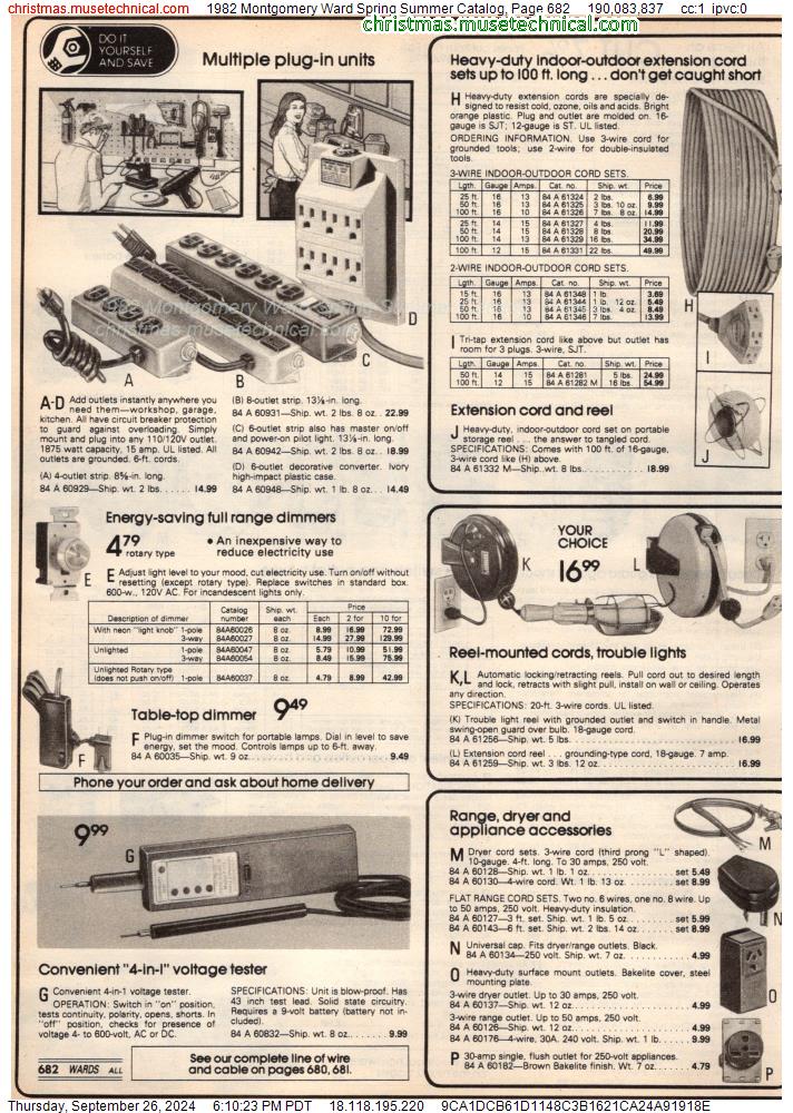 1982 Montgomery Ward Spring Summer Catalog, Page 682