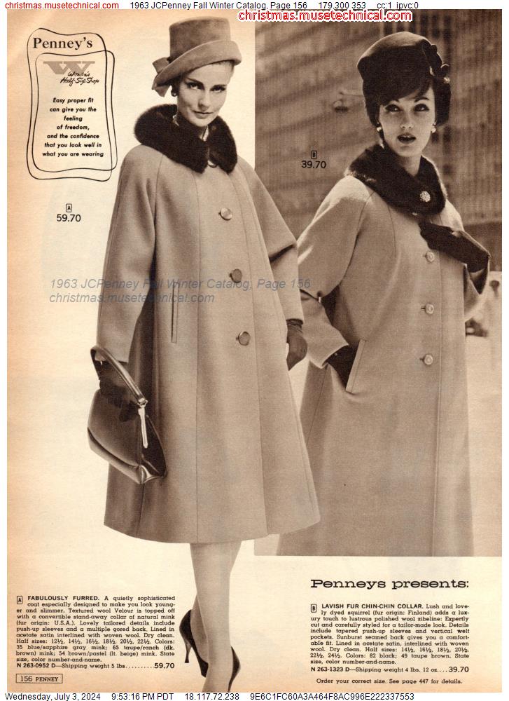 1963 JCPenney Fall Winter Catalog, Page 156