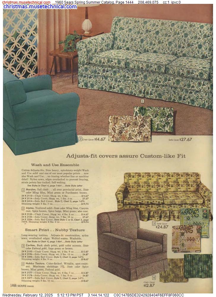 1960 Sears Spring Summer Catalog, Page 1444