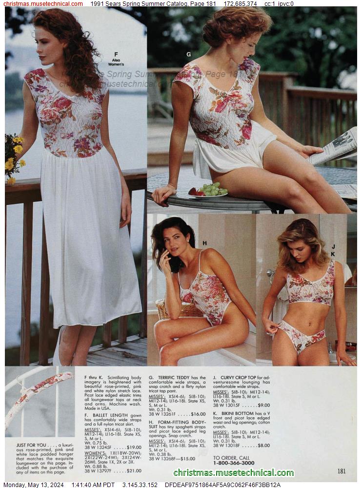 1991 Sears Spring Summer Catalog, Page 181