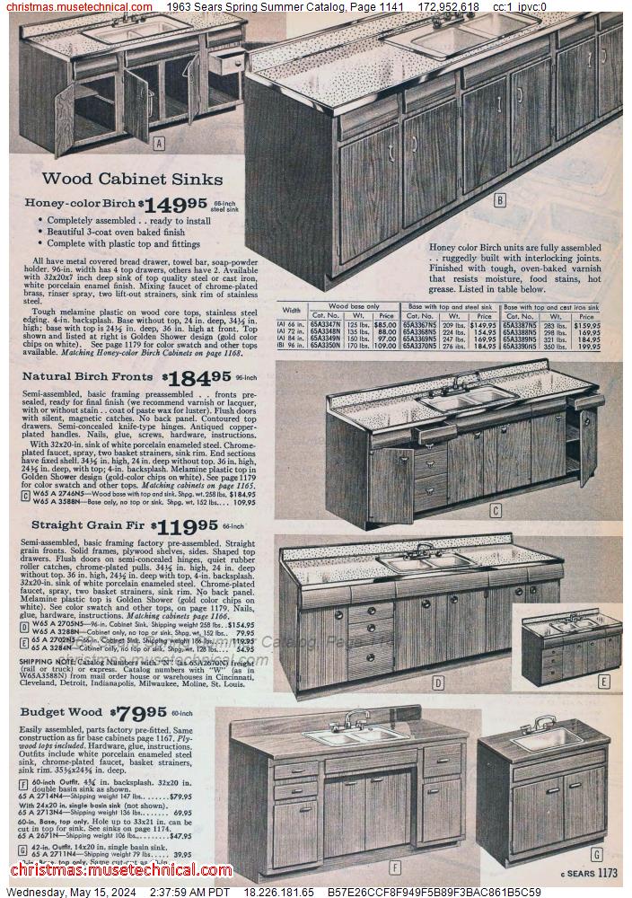 1963 Sears Spring Summer Catalog, Page 1141