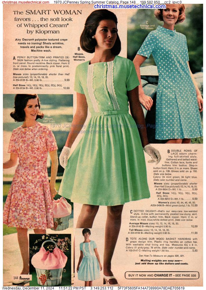 1970 JCPenney Spring Summer Catalog, Page 148