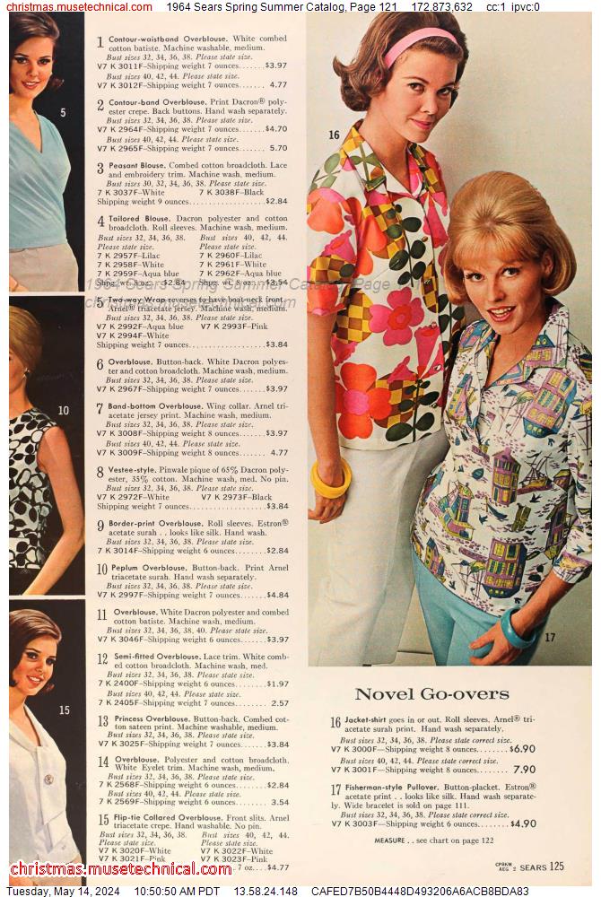 1964 Sears Spring Summer Catalog, Page 121