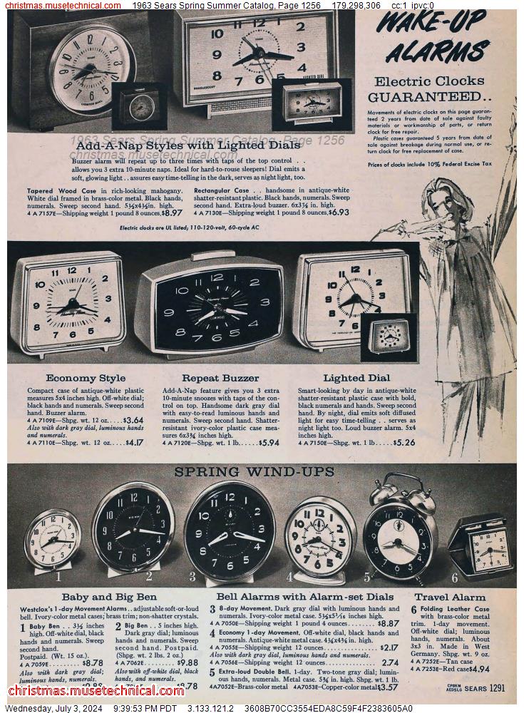 1963 Sears Spring Summer Catalog, Page 1256