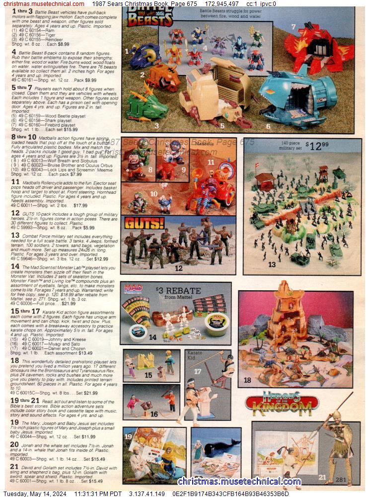 1987 Sears Christmas Book, Page 675