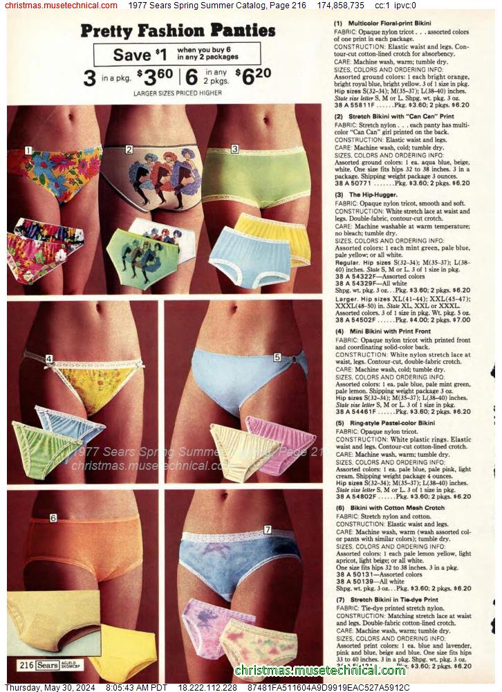 1977 Sears Spring Summer Catalog, Page 216