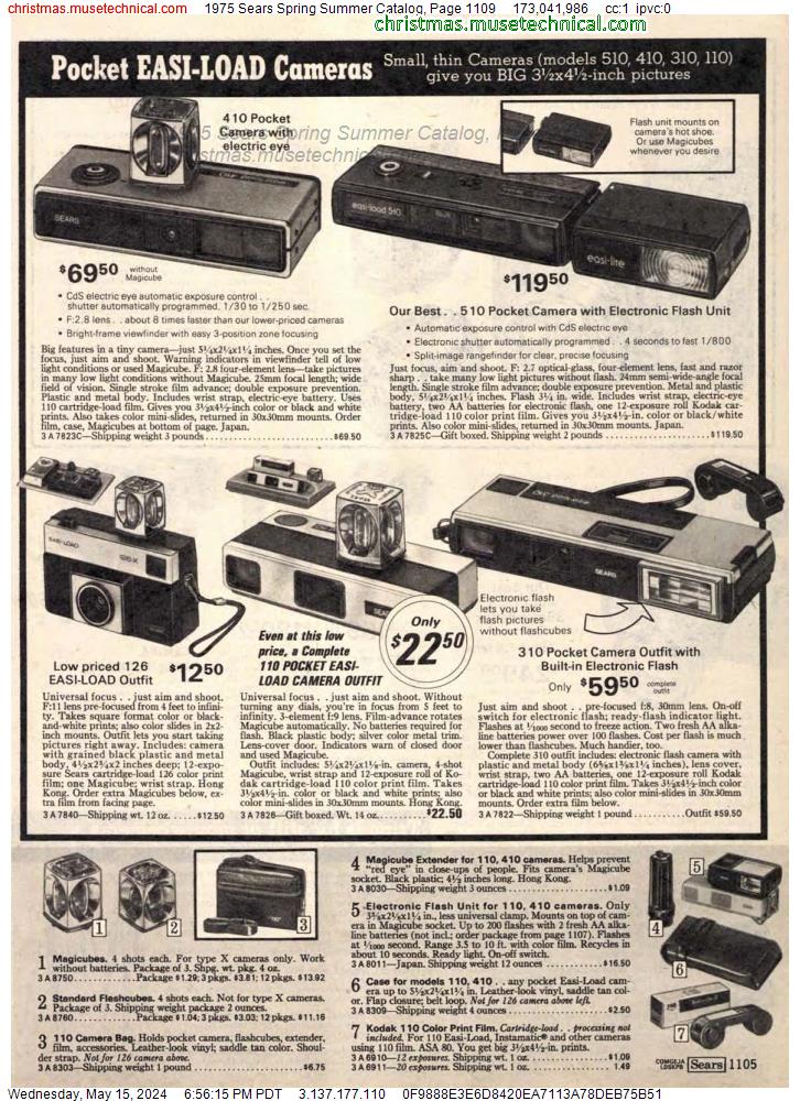 1975 Sears Spring Summer Catalog, Page 1109