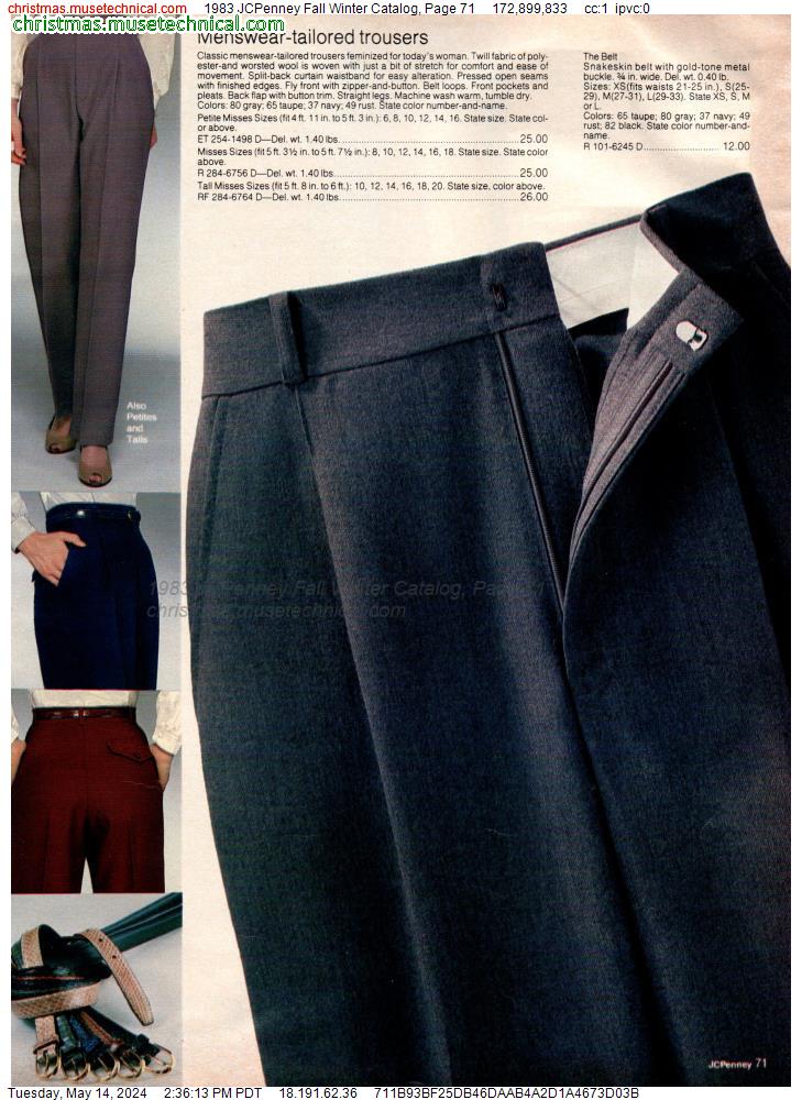 1983 JCPenney Fall Winter Catalog, Page 71