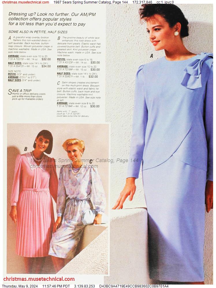 1987 Sears Spring Summer Catalog, Page 144