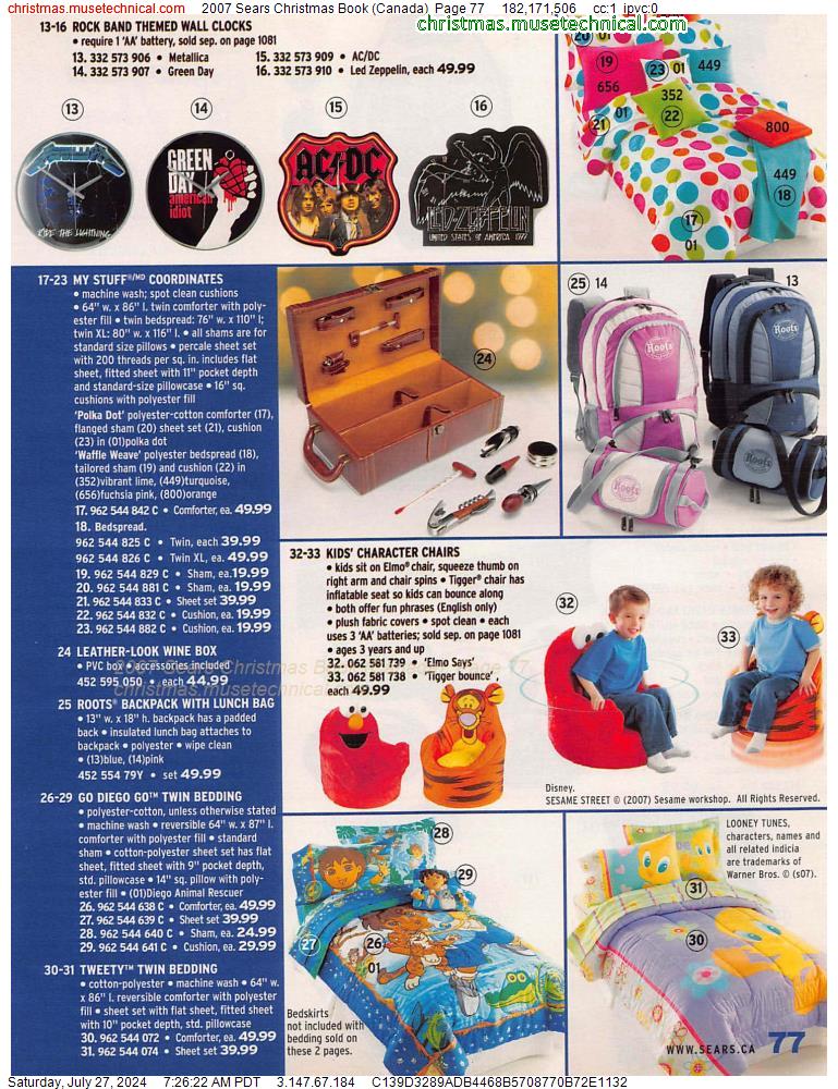 2007 Sears Christmas Book (Canada), Page 77