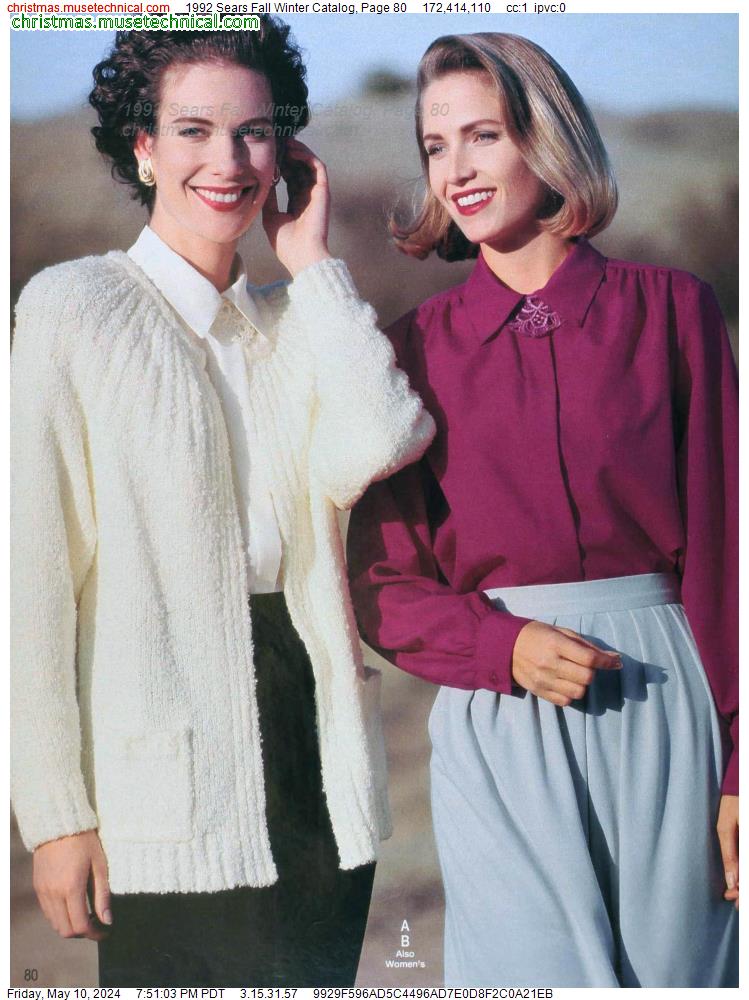 1992 Sears Fall Winter Catalog, Page 80
