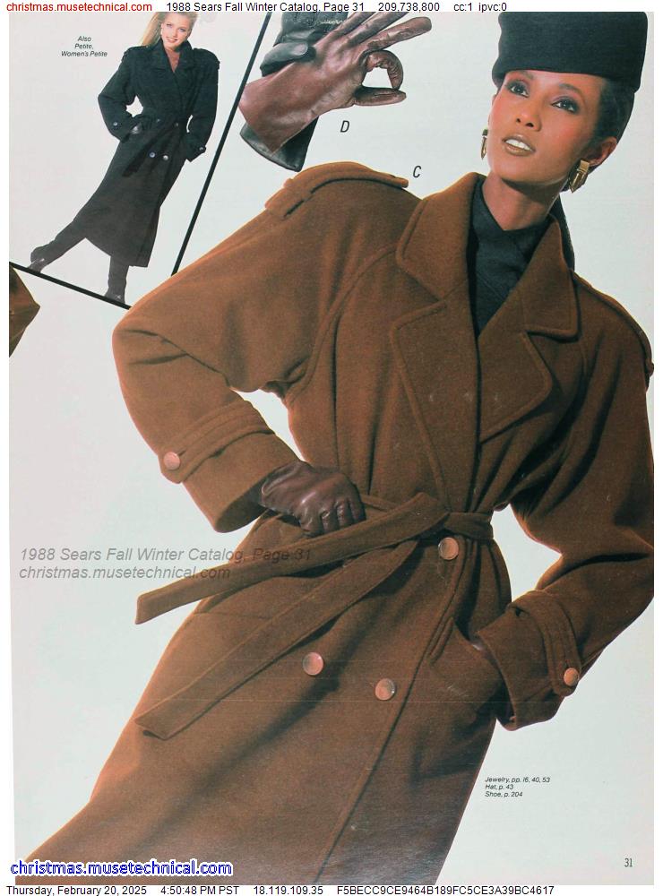 1988 Sears Fall Winter Catalog, Page 31