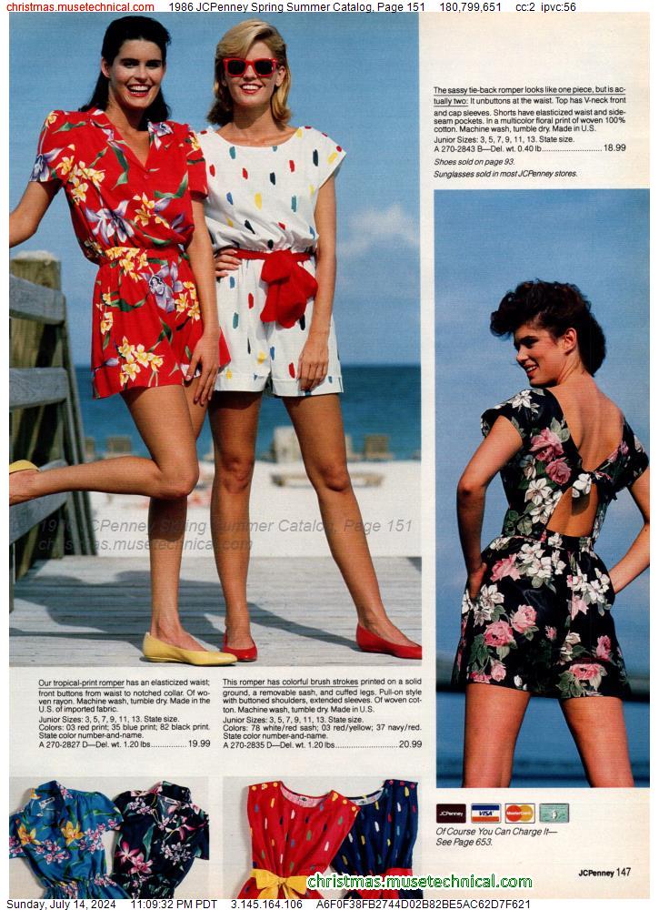1986 JCPenney Spring Summer Catalog, Page 151
