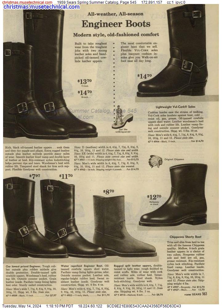 1959 Sears Spring Summer Catalog, Page 545