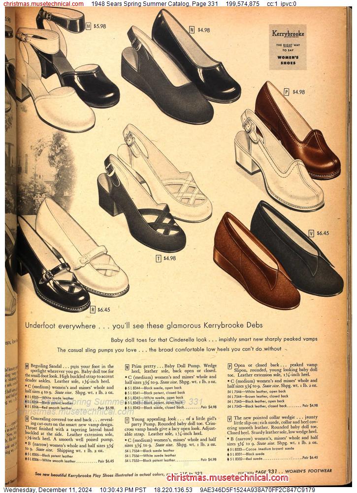 1948 Sears Spring Summer Catalog, Page 331