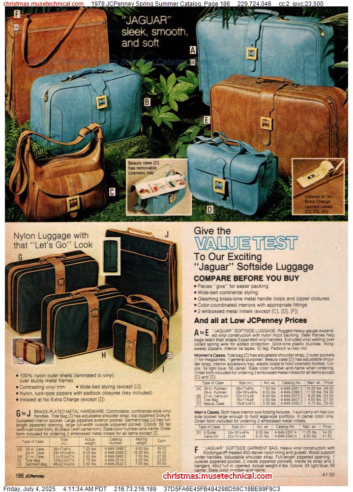 1978 JCPenney Spring Summer Catalog, Page 186
