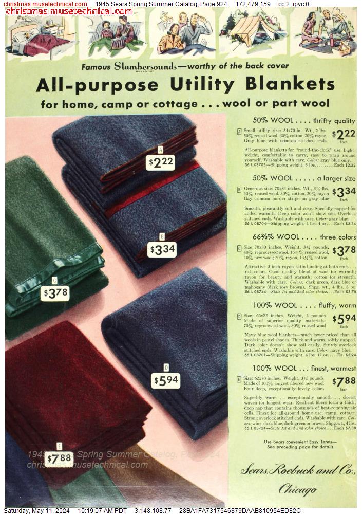 1945 Sears Spring Summer Catalog, Page 924