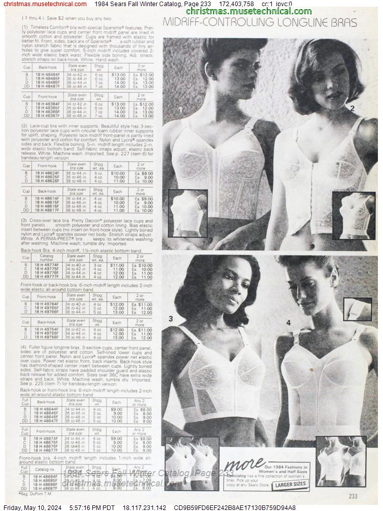 1984 Sears Fall Winter Catalog, Page 233