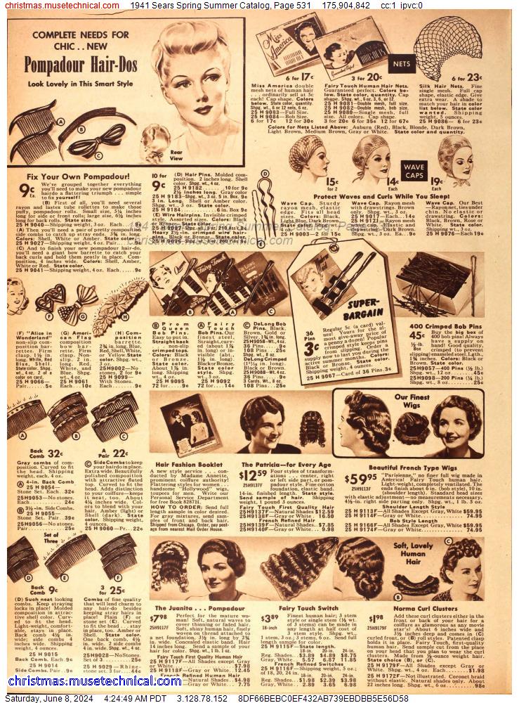 1941 Sears Spring Summer Catalog, Page 531