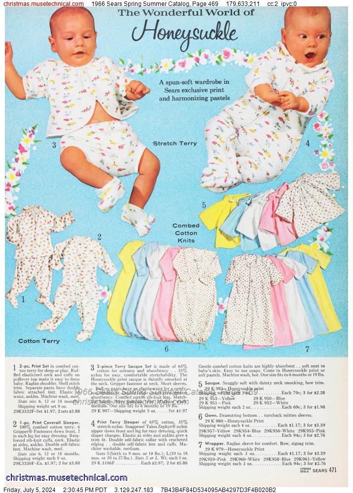 1966 Sears Spring Summer Catalog, Page 469