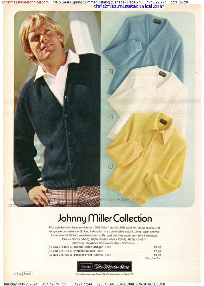 1975 Sears Spring Summer Catalog (Canada), Page 216