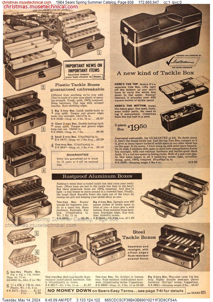 1964 Sears Spring Summer Catalog, Page 808