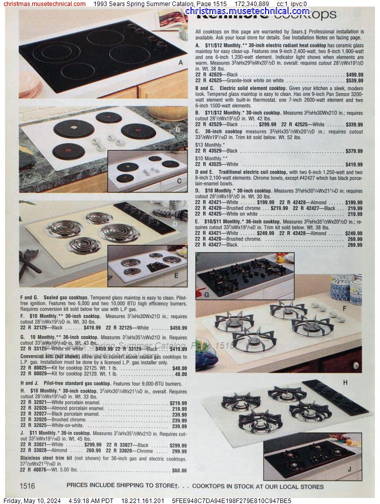 1993 Sears Spring Summer Catalog, Page 1515