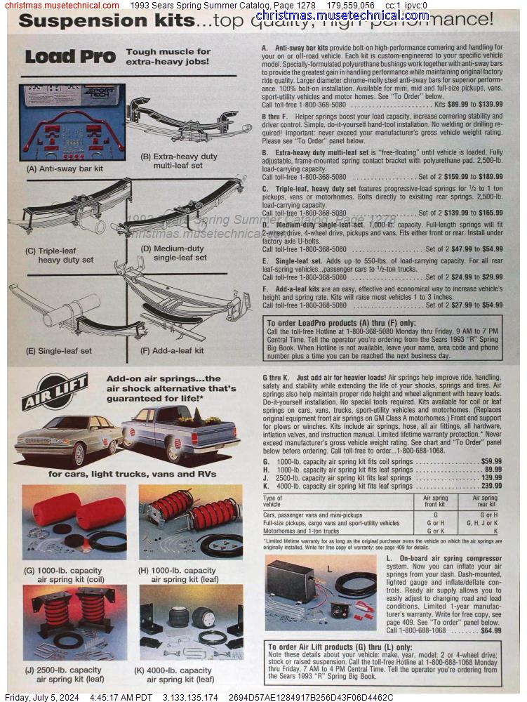 1993 Sears Spring Summer Catalog, Page 1278