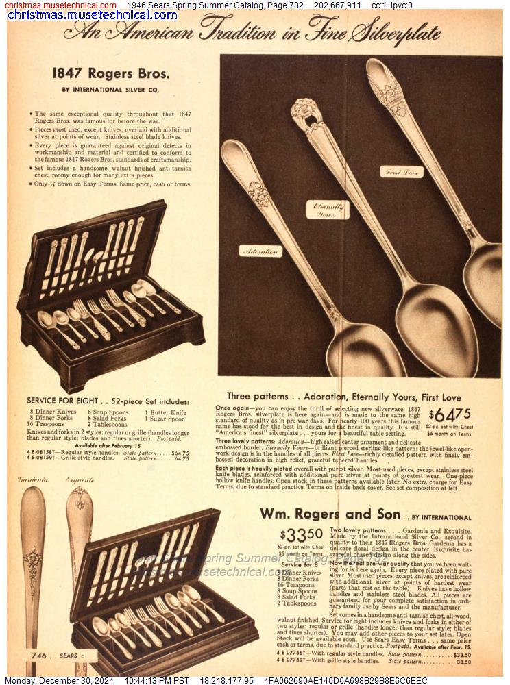 1946 Sears Spring Summer Catalog, Page 782