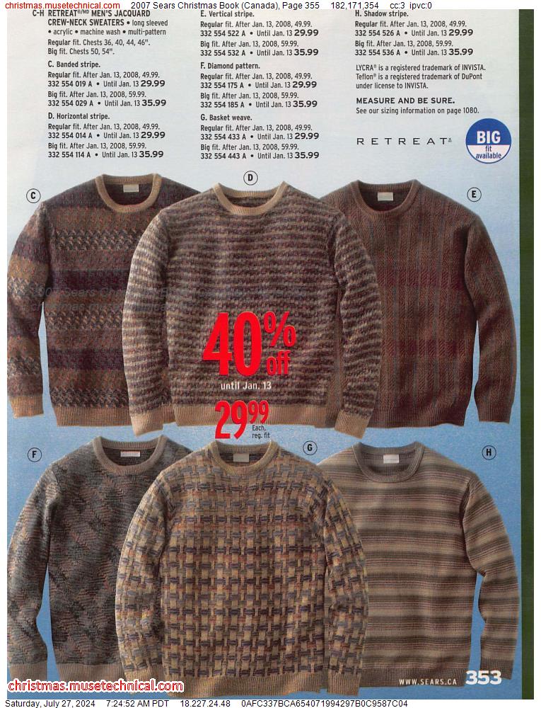 2007 Sears Christmas Book (Canada), Page 355