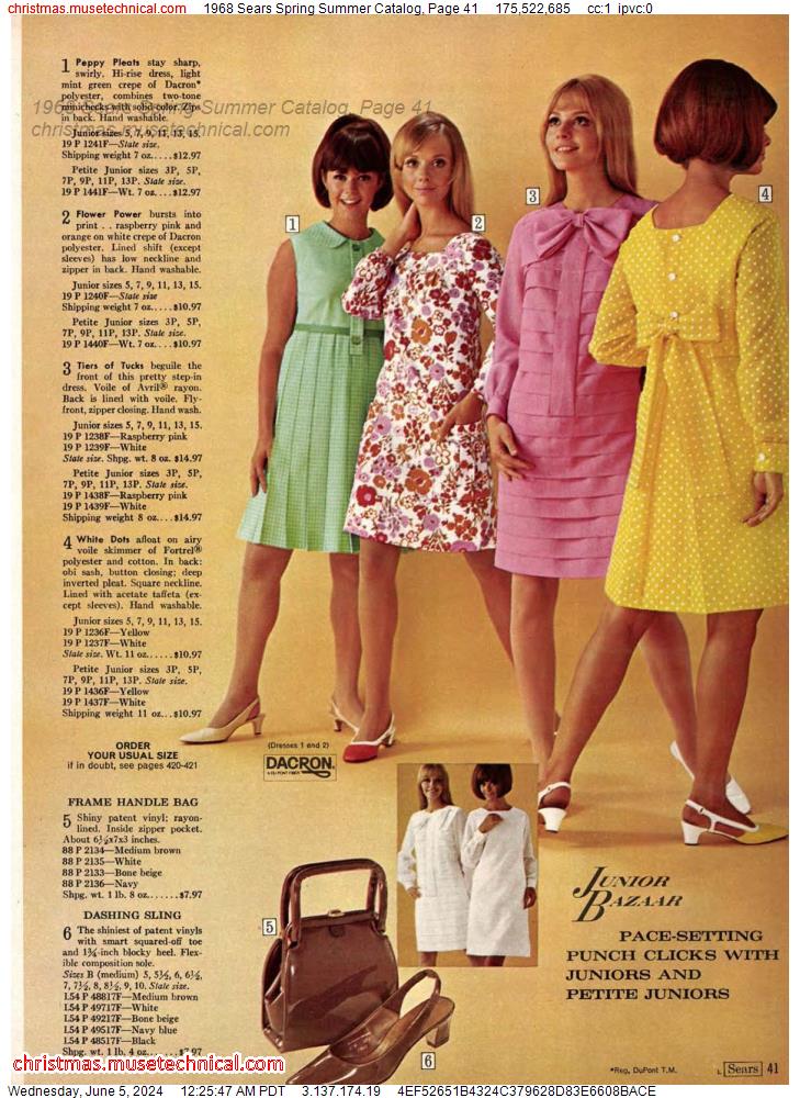 1968 Sears Spring Summer Catalog, Page 41