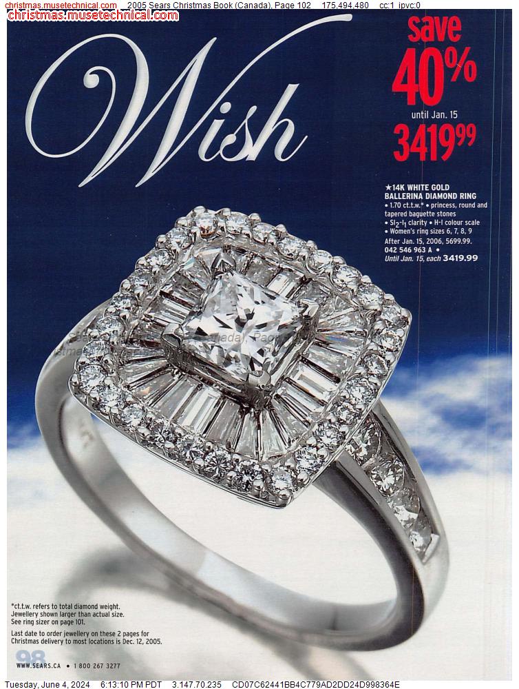 2005 Sears Christmas Book (Canada), Page 102