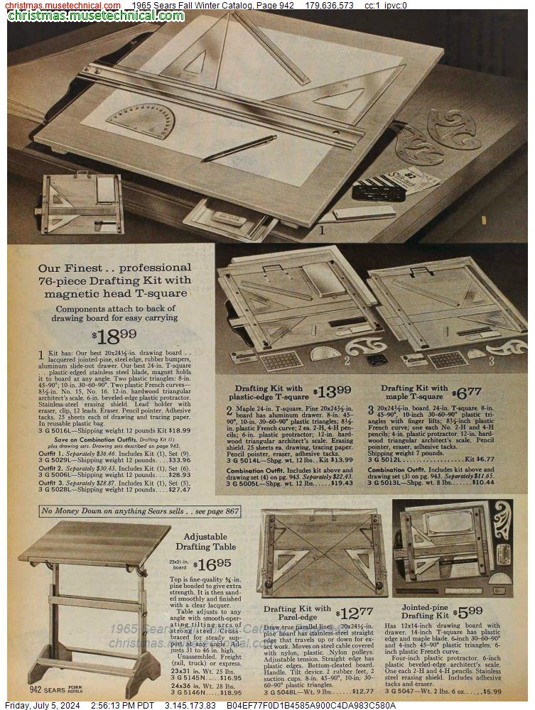 1965 Sears Fall Winter Catalog, Page 942