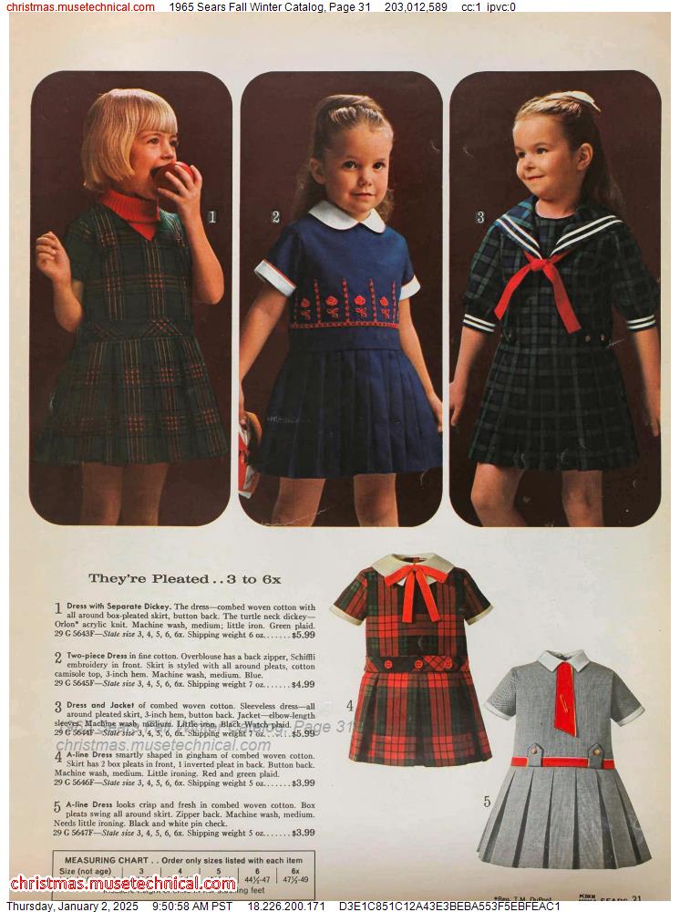 1965 Sears Fall Winter Catalog, Page 31