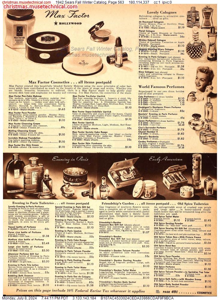 1942 Sears Fall Winter Catalog, Page 563