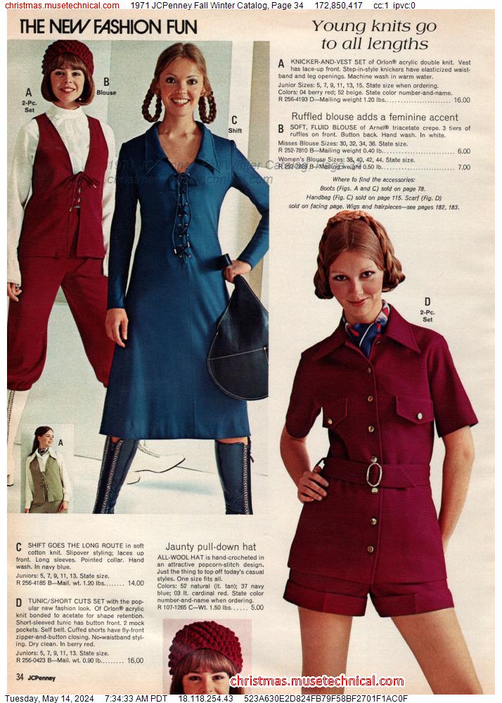 1971 JCPenney Fall Winter Catalog, Page 34
