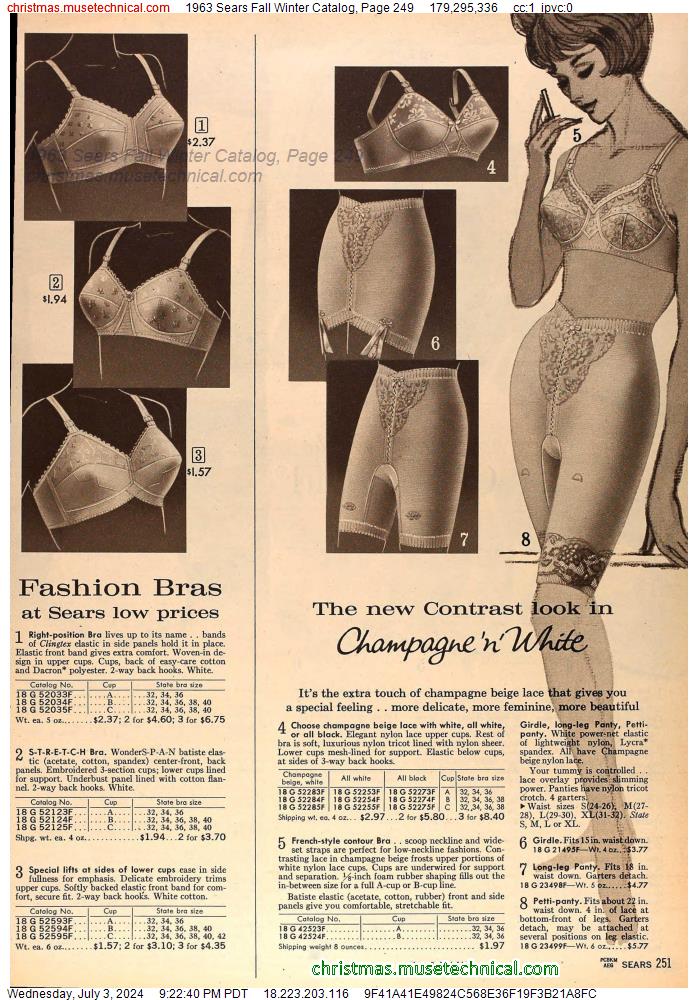 1963 Sears Fall Winter Catalog, Page 249