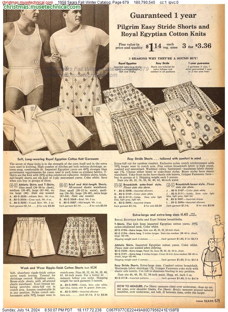 1958 Sears Fall Winter Catalog, Page 679