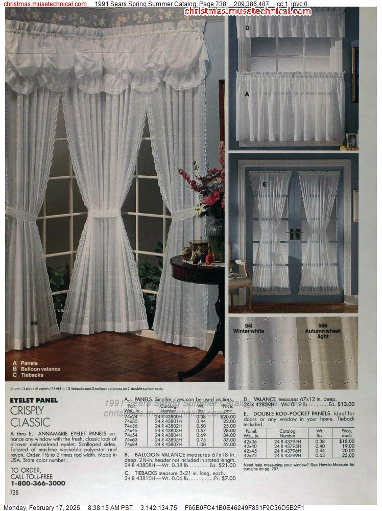 1991 Sears Spring Summer Catalog, Page 738