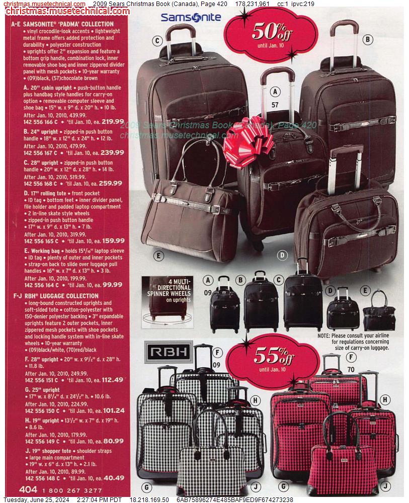 2009 Sears Christmas Book (Canada), Page 420