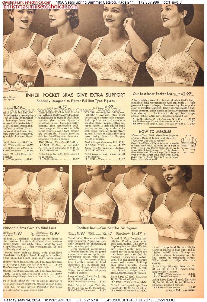 1956 Sears Spring Summer Catalog, Page 244