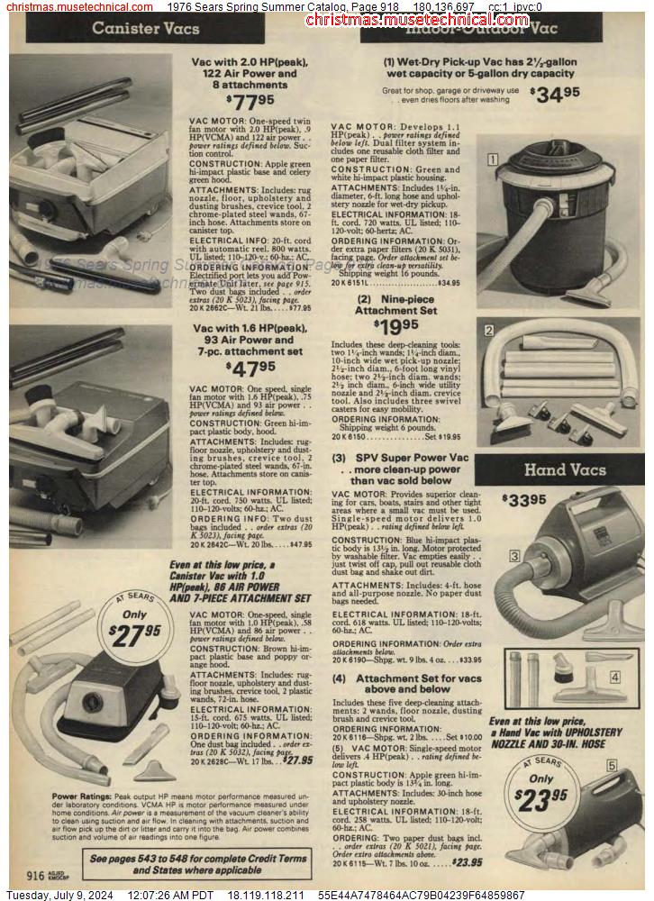 1976 Sears Spring Summer Catalog, Page 918