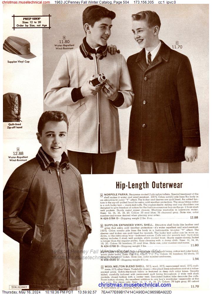 1963 JCPenney Fall Winter Catalog, Page 504