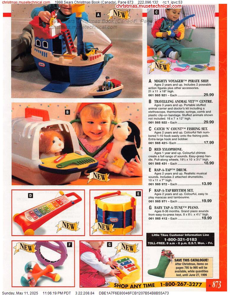 1998 Sears Christmas Book (Canada), Page 873