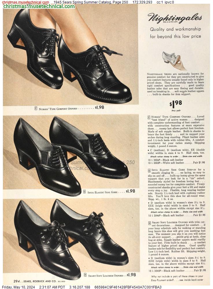 1945 Sears Spring Summer Catalog, Page 250