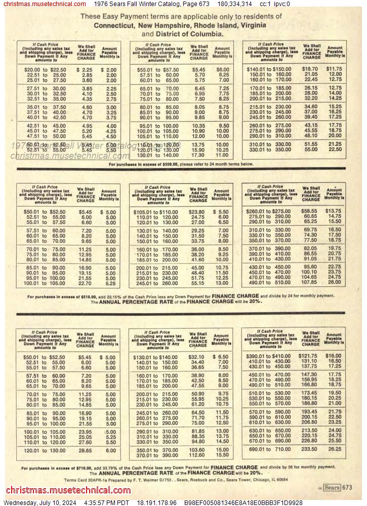 1976 Sears Fall Winter Catalog, Page 673