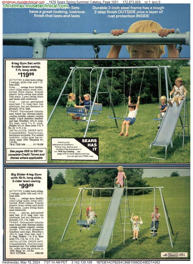 1978 Sears Spring Summer Catalog, Page 1051